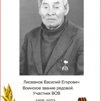 Лисманов Василий Егорович
